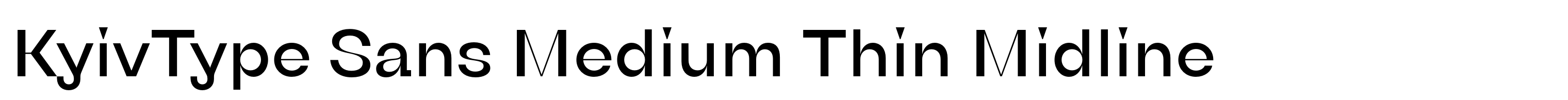 KyivType Sans Medium Thin Midline